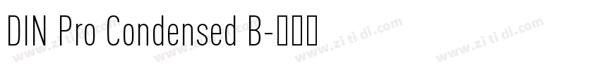 DIN Pro Condensed B字体转换